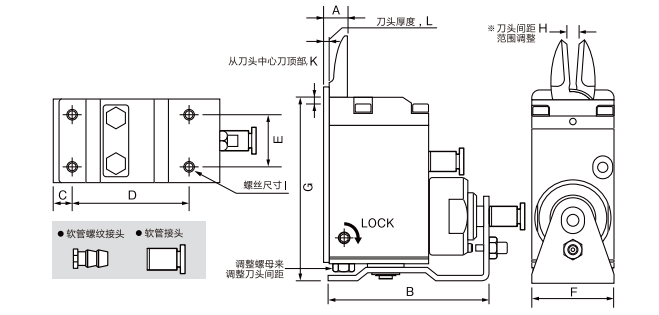 滑动式气动剪刀   纵向型